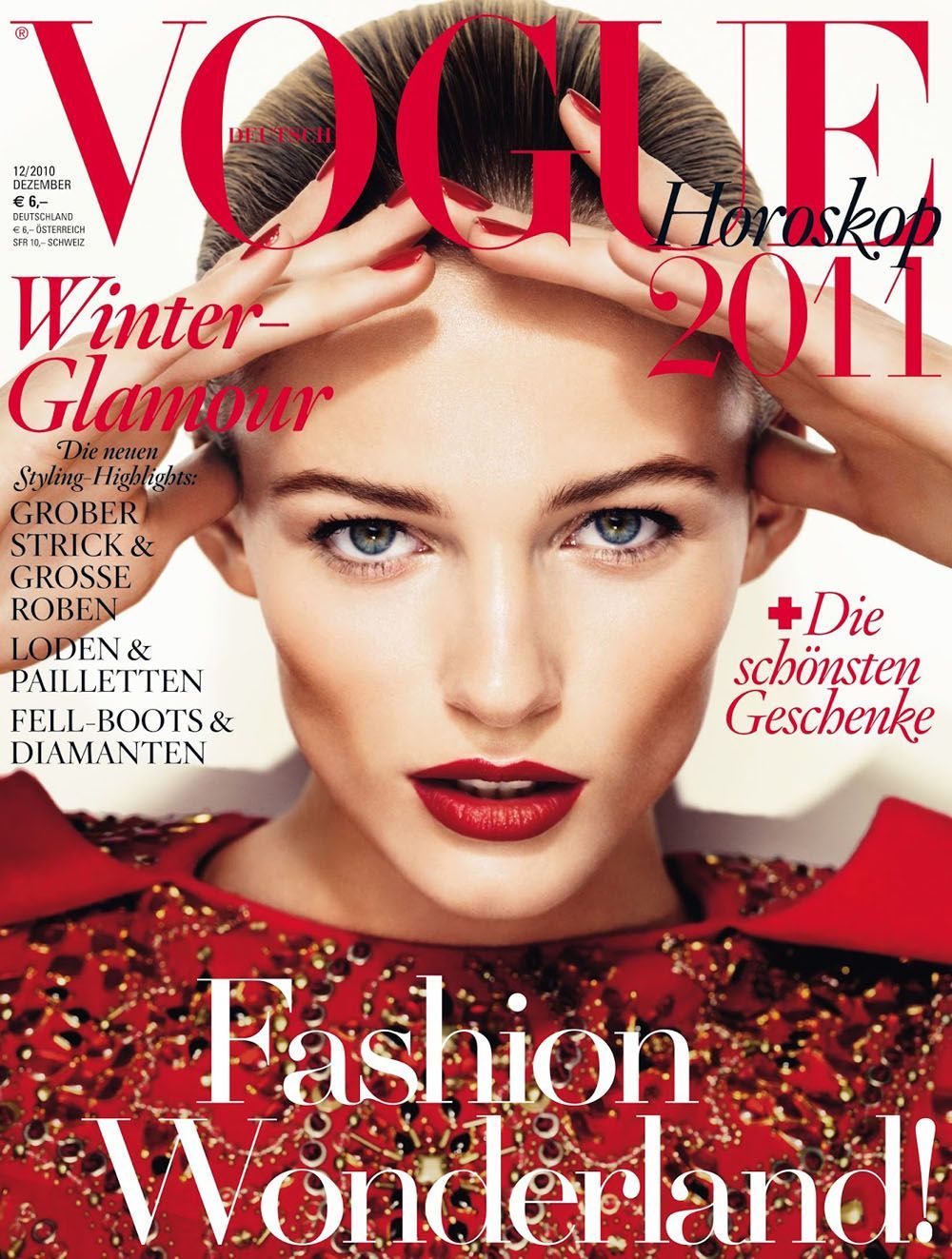 Vogue Magazin Deutschland 2010-12 Edita Vilkeviciute