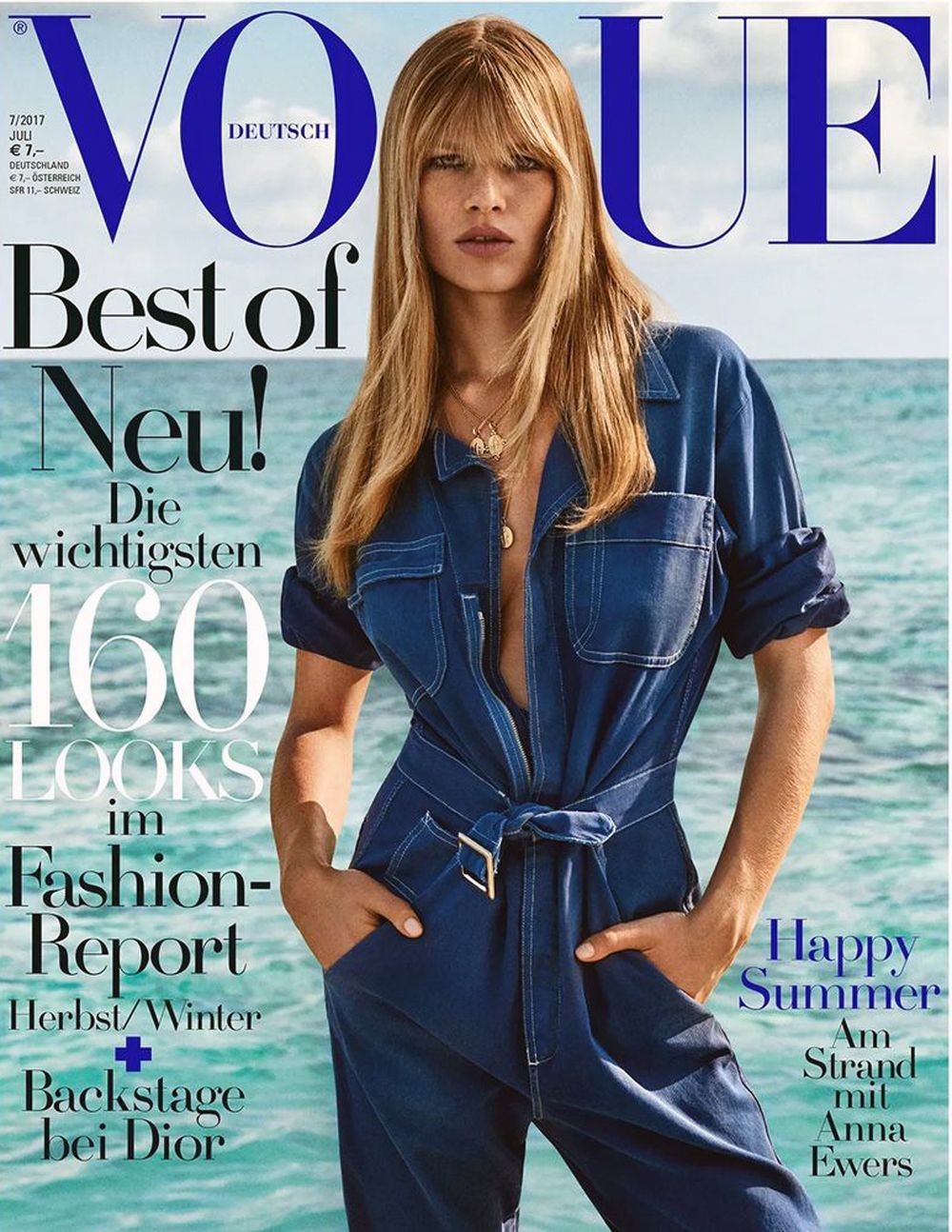 Vogue Magazin Deutschland 2017-07 Anna Ewers