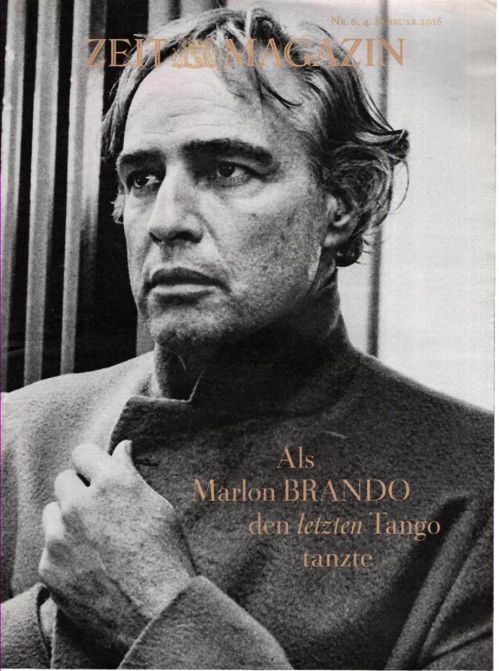 Zeit Magazine Germany 2016-06 – Marlon Brando – Original Print Issue