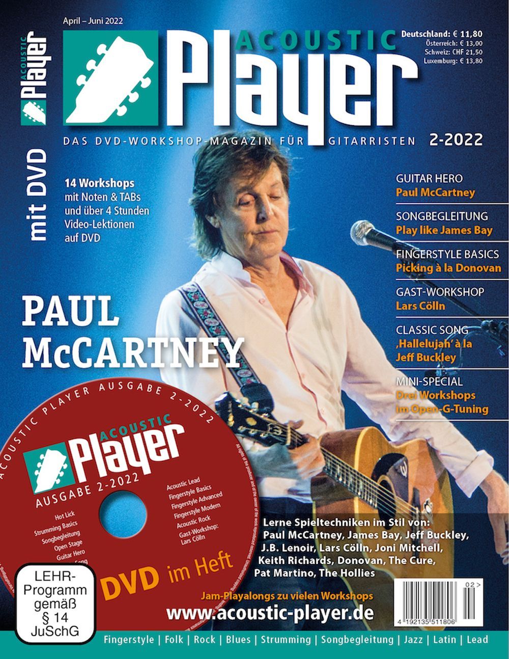 Acoustic Player Magasin Tyskland 2022-02 Paul McCartney