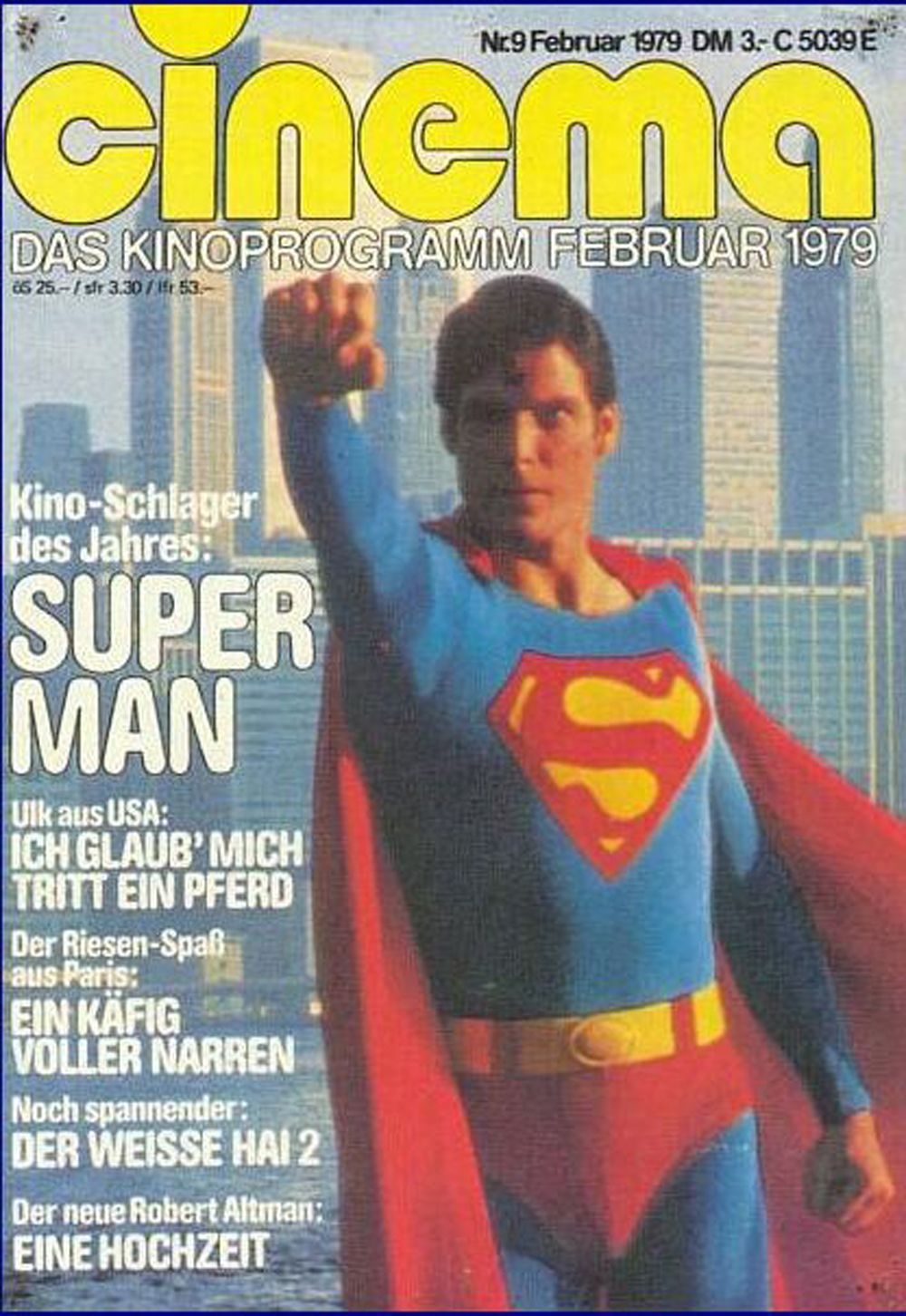 Cinema Magazine Germany 1979-02 – Christopher Reeve SuperMan – Original Print Issue