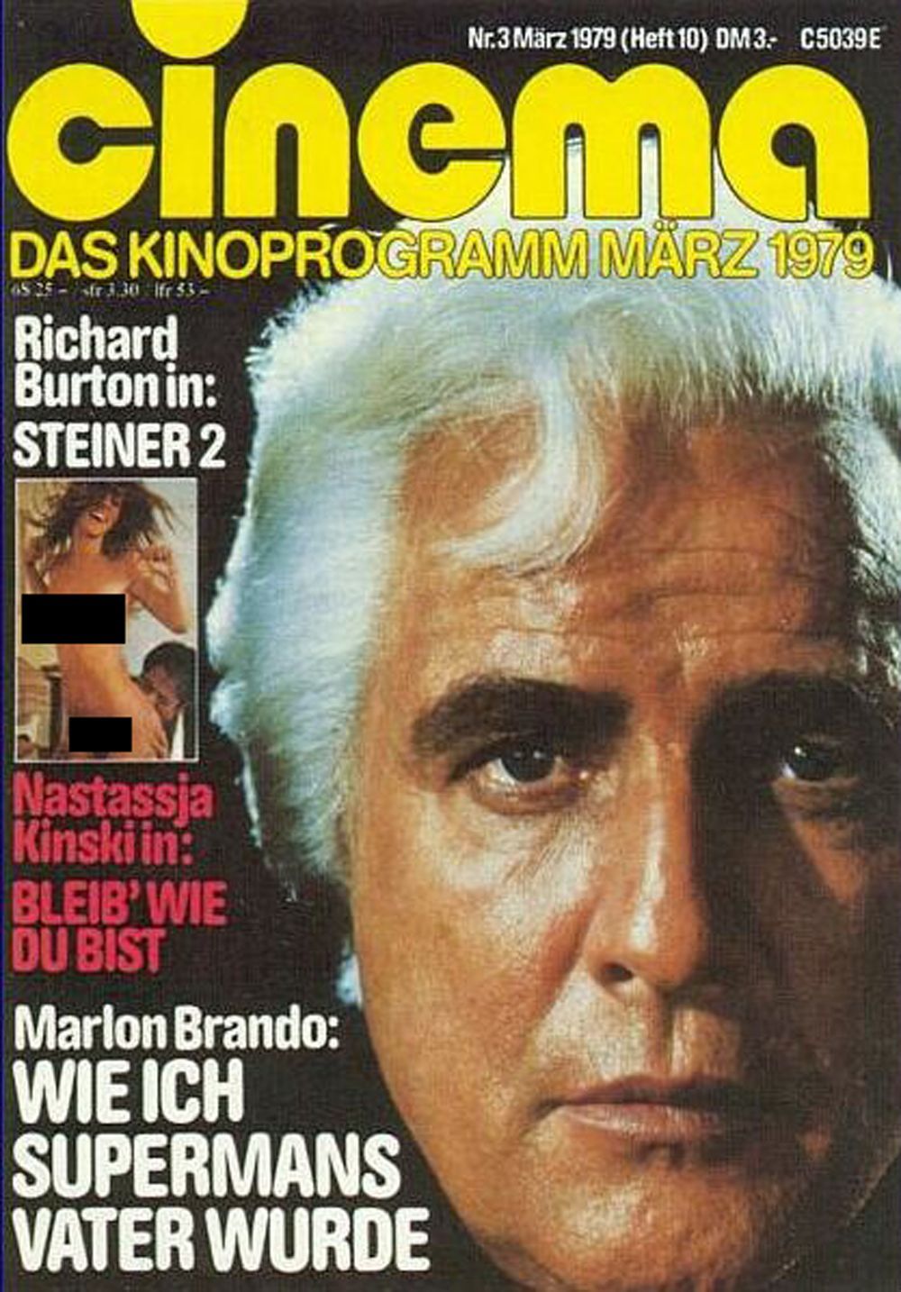 Cinema Magazin Deutschland 1979-03 Marlon Brando Nastassja Kinski