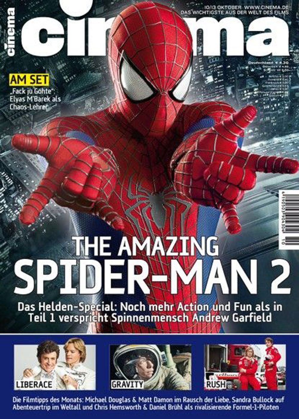 Cinema Magazin Deutschland 2013-10 Spider-Man Liberace Gravity