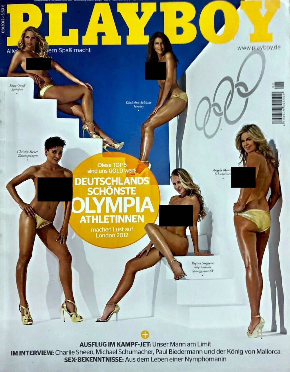 Playboy Magazin Deutschland 2012-08 Olympic Games Deutschlands Schönste Olympia Athletinnen