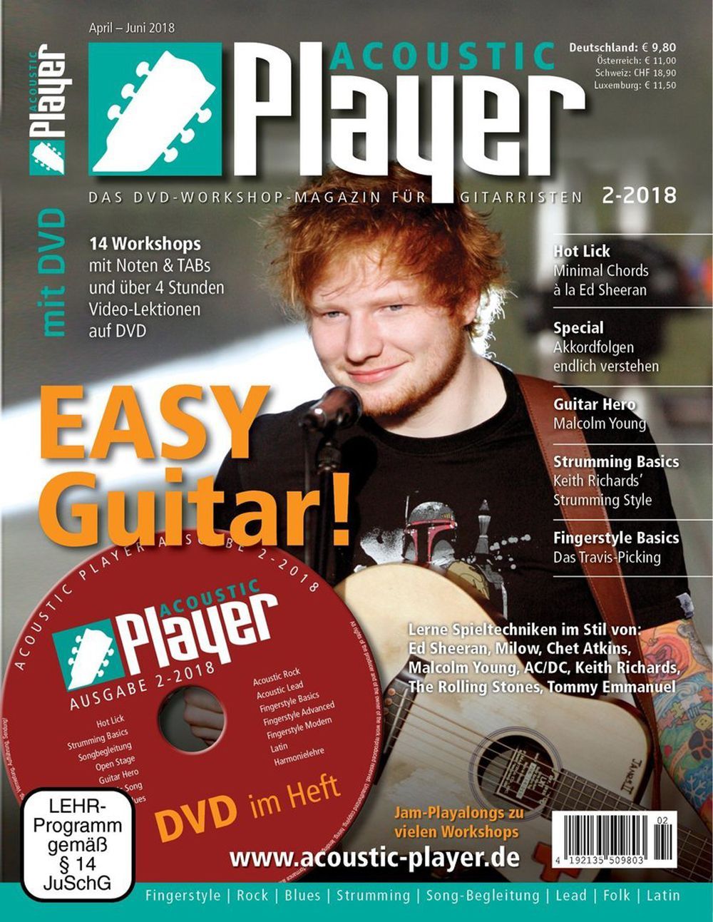 Acoustic Player Revista Alemania 2018-02 Ed Sheeran