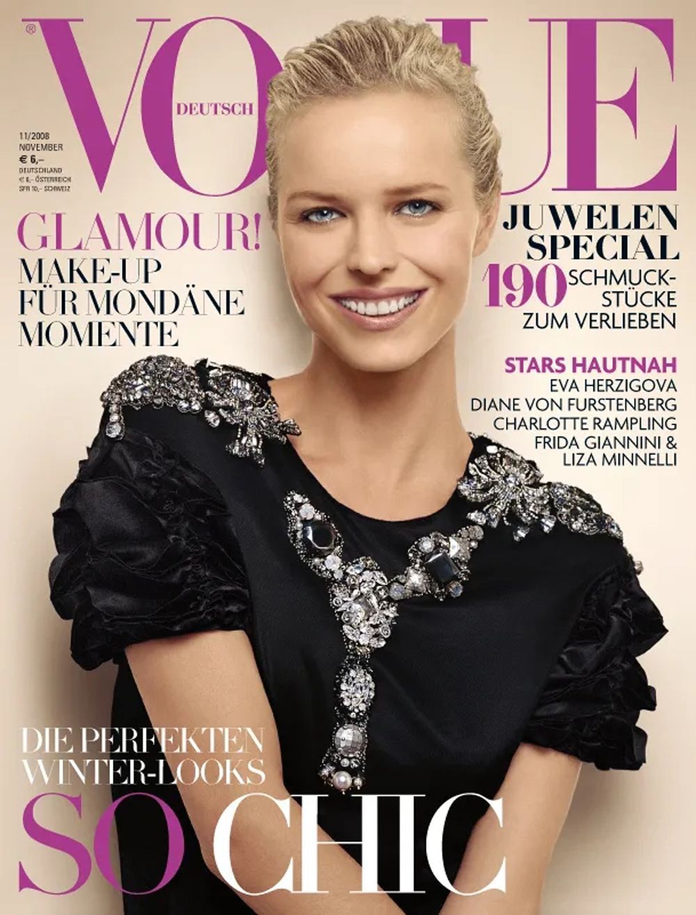 Vogue Magazin Deutschland 2008-11 Eva Herzigova
