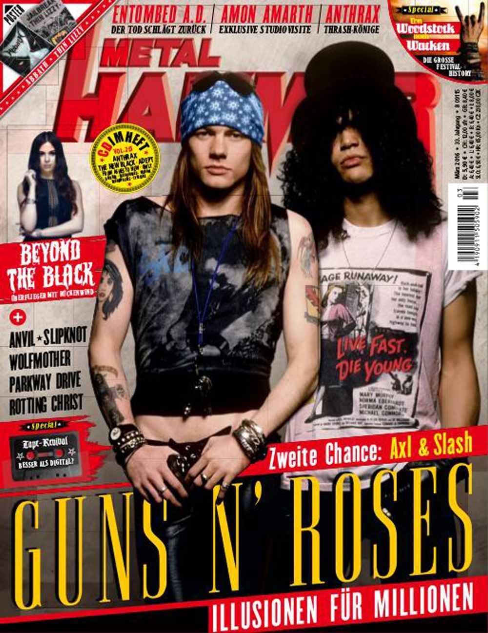 Metal Hammer Magazin Deutschland 2016-03 Guns N' Roses Beyond The Black