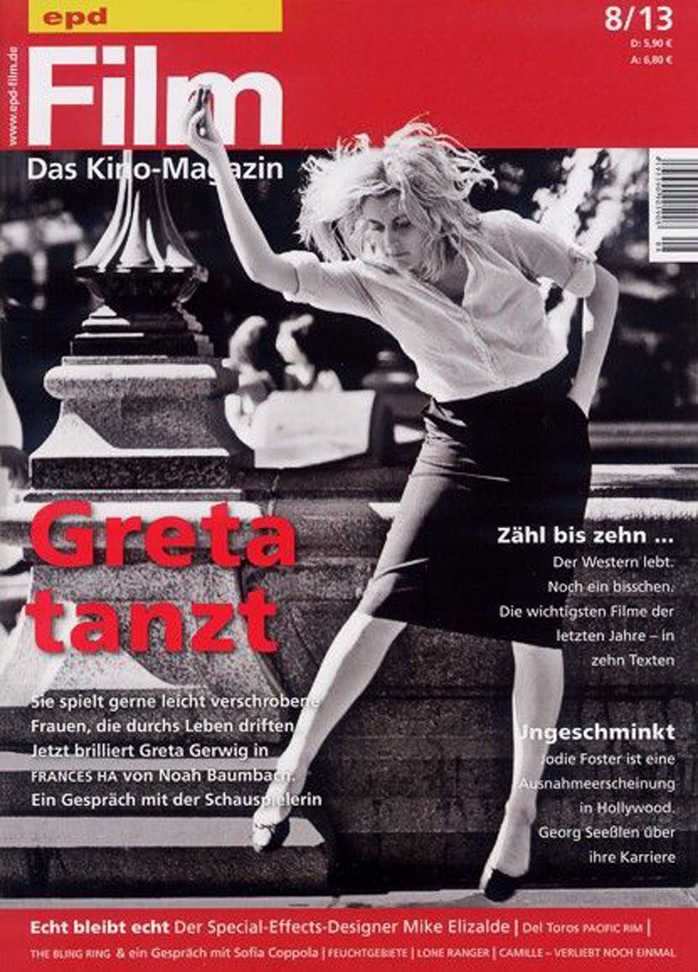 EPD Film Magazin Deutschland 2013-08 Greta Gerwig Jodie Foster