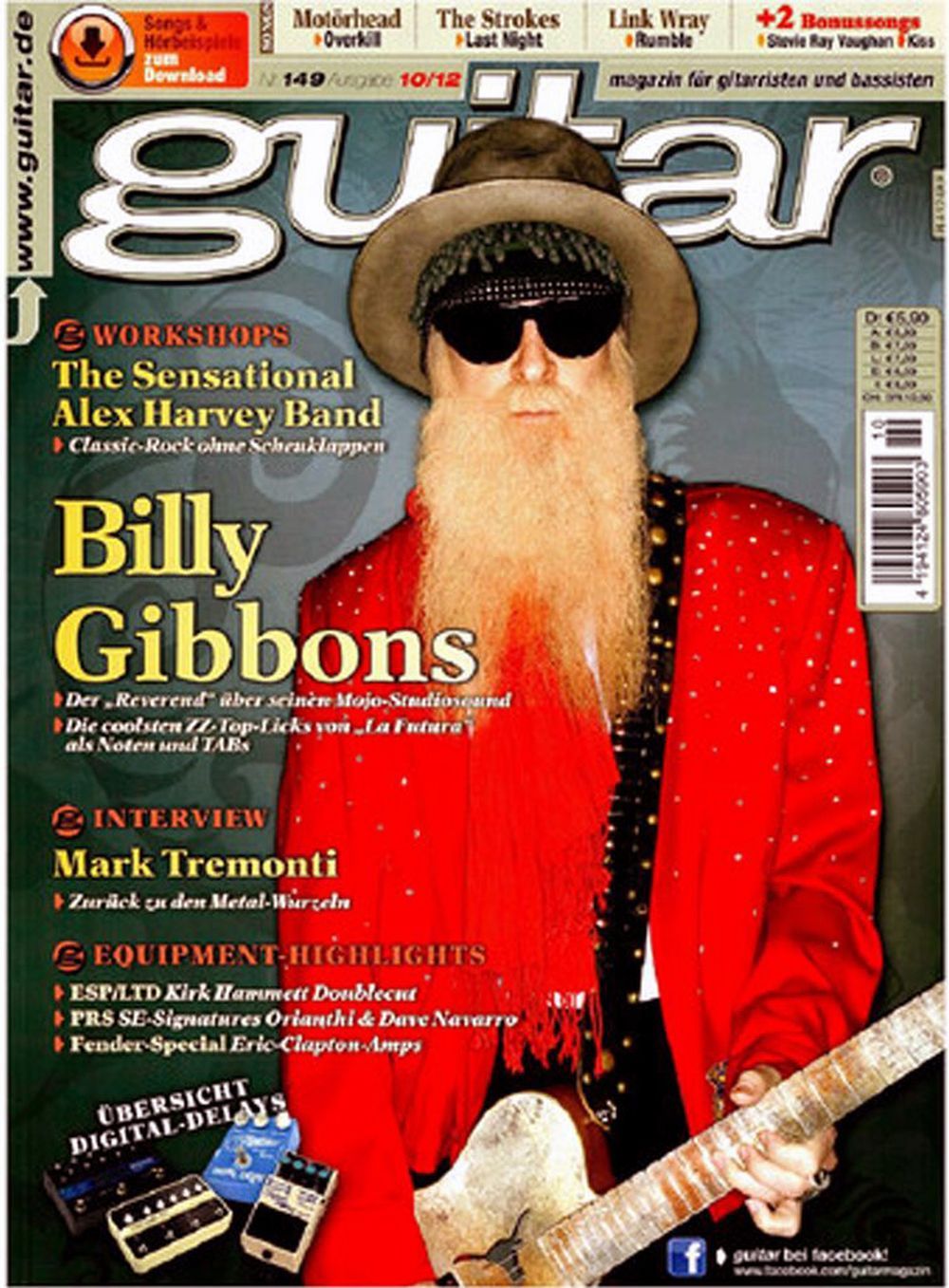 Guitar Magazin Deutschland 2012-10 Billy Gibbons ZZ Top Mark Tremonti