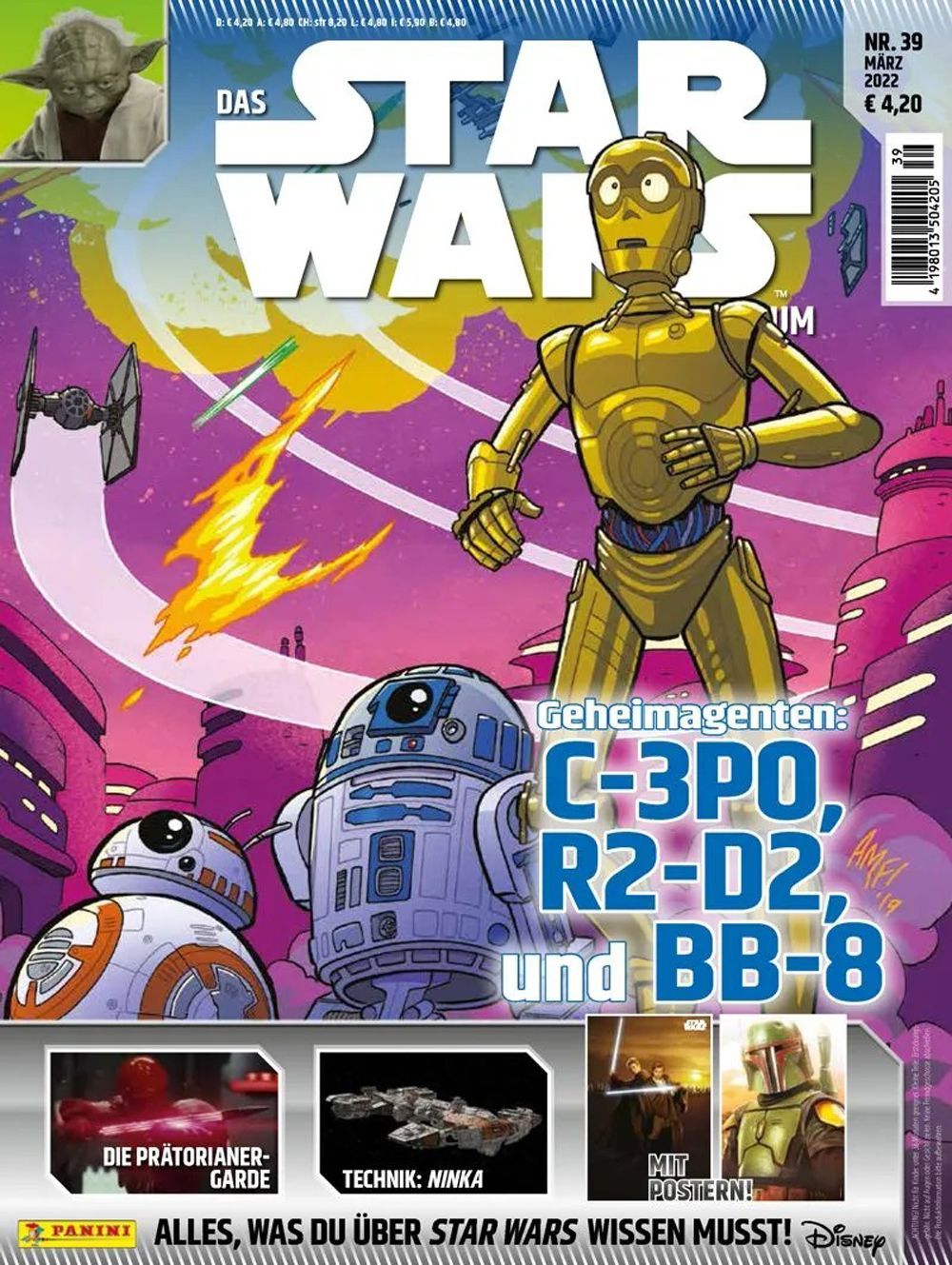 Star Wars Universum Tijdschrift Duitsland 2022 #39 C-3PO Originele uitgave + Cadeau