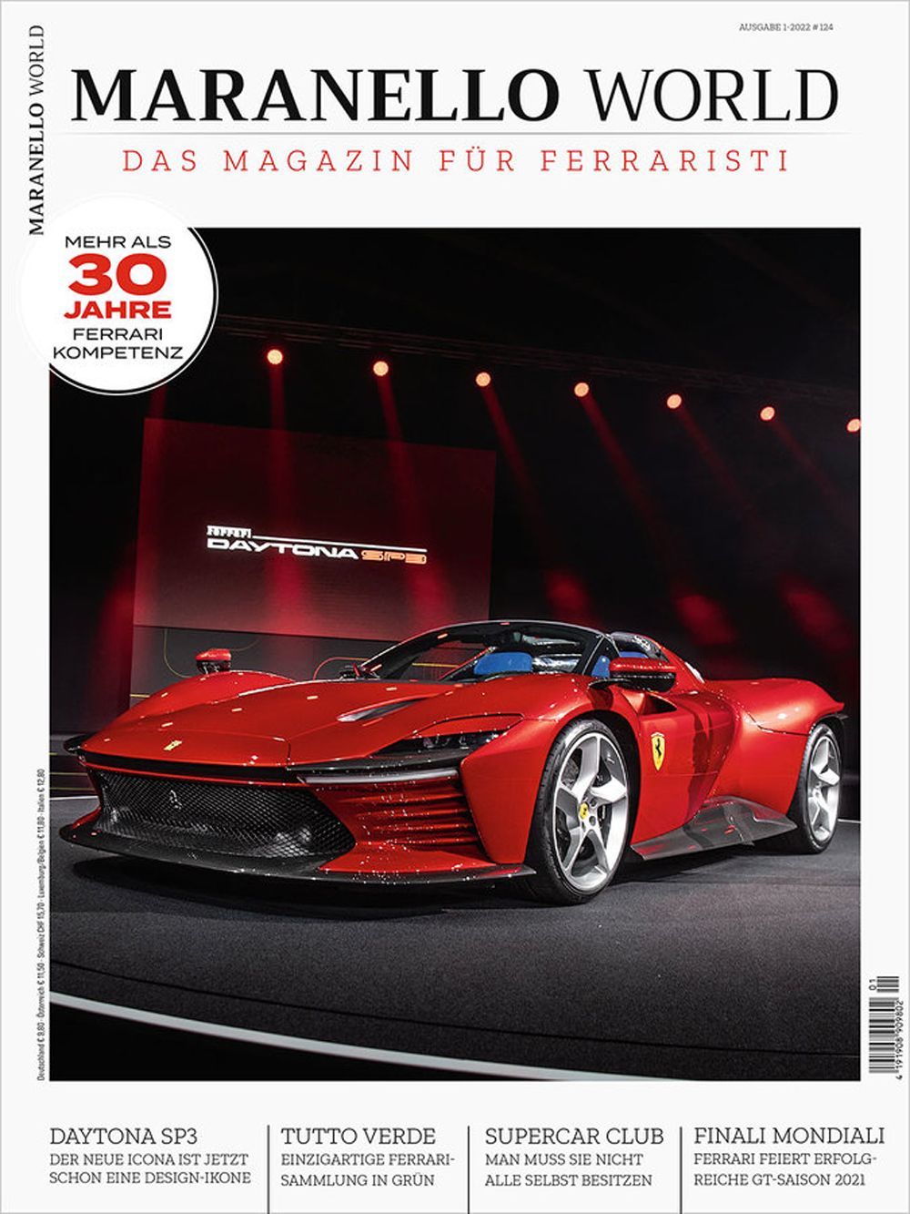 Maranello World Magazine Germany 2022-01 Ferrari Daytona SP Original Print Issue