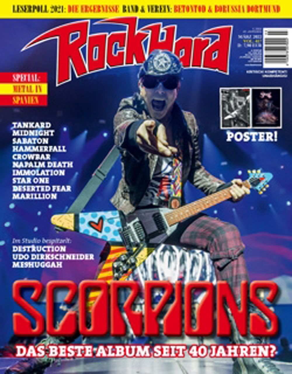 Rock Hard Magazin Deutschland 2022 #417 Scorpions Ghost