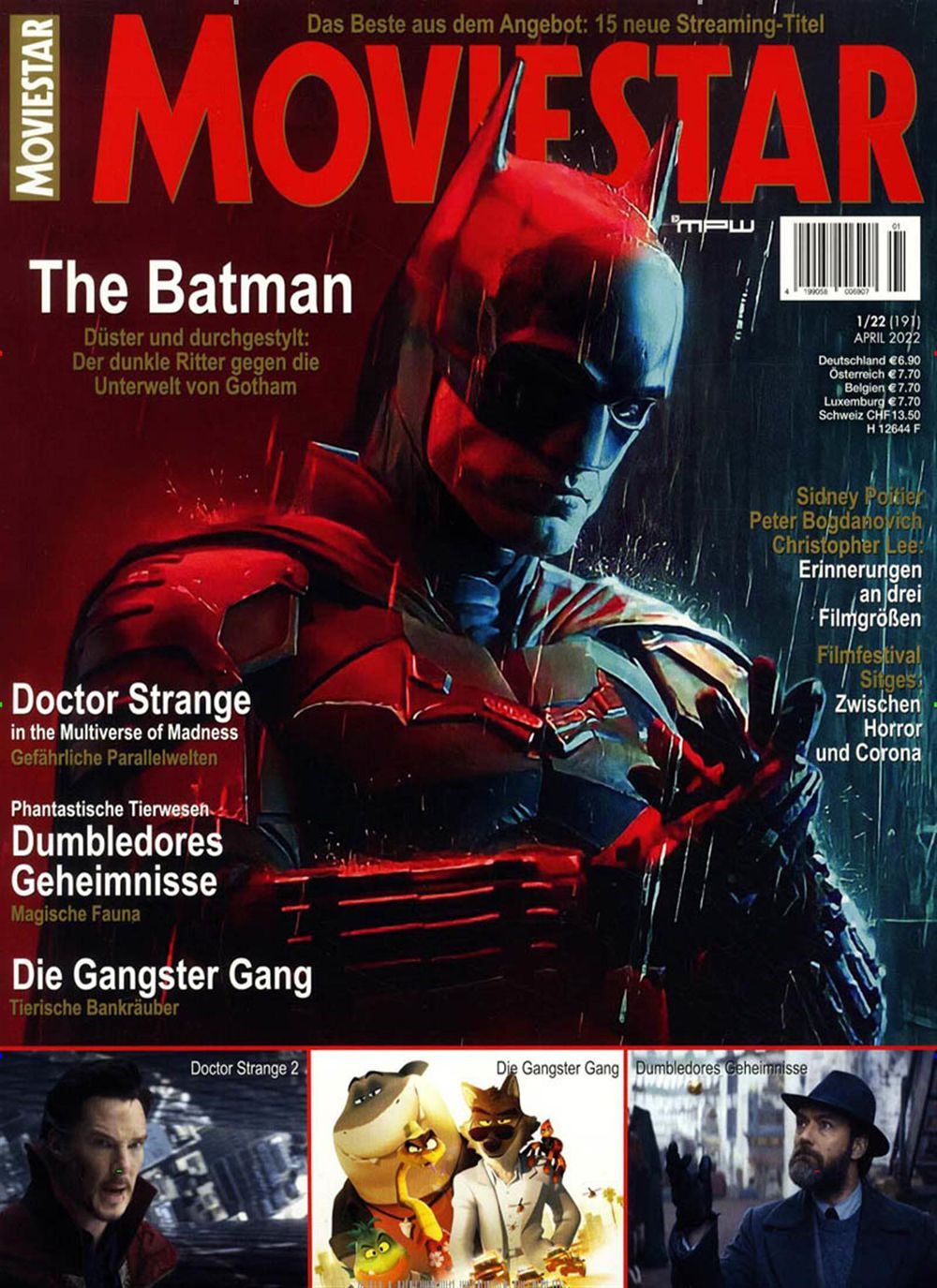 Moviestar Magazine Allemagne 2022 #191 Batman Doctor Strange Édition originale