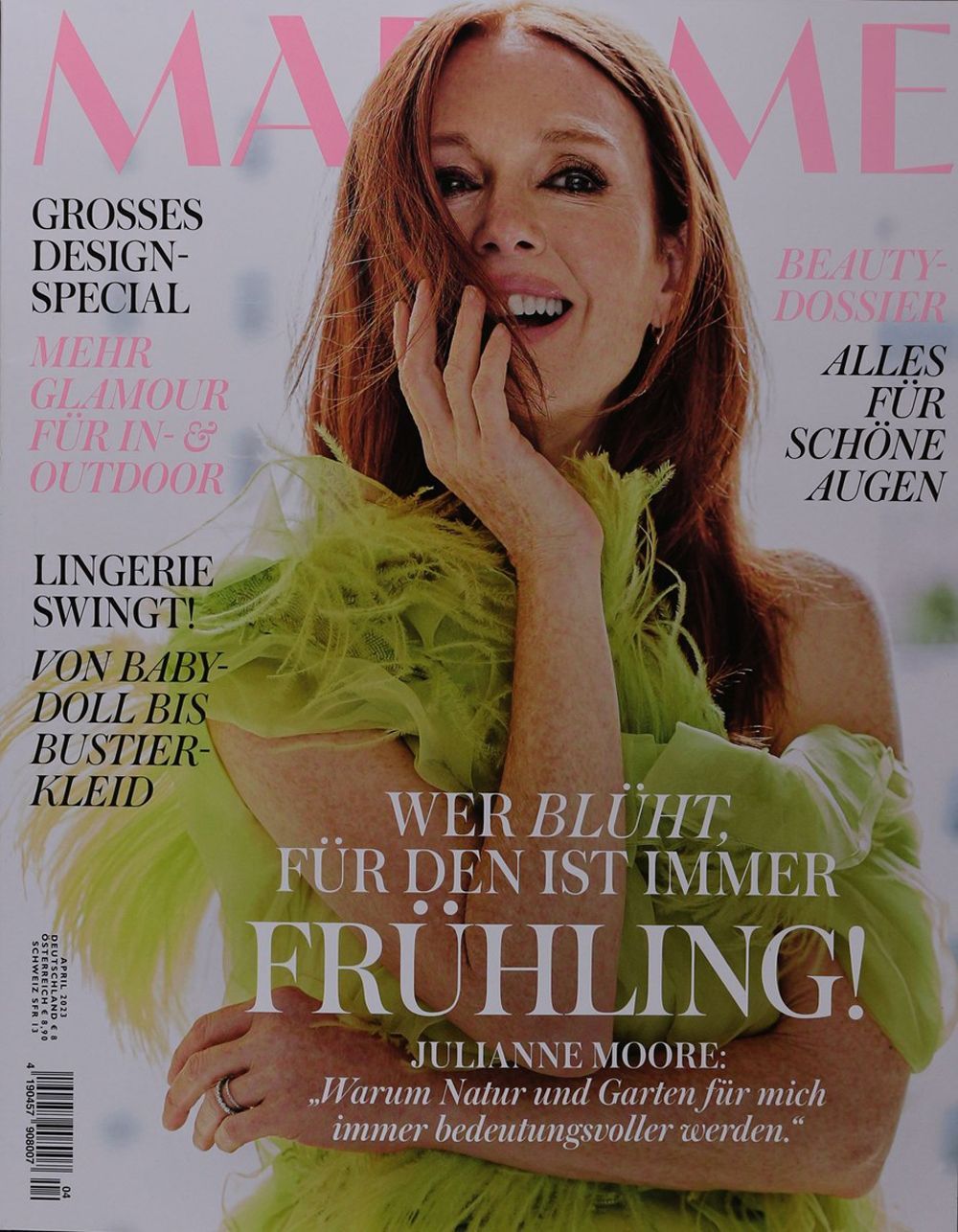 Madame Magasin Tyskland 2023-04 Julianne Moore Originaludgave