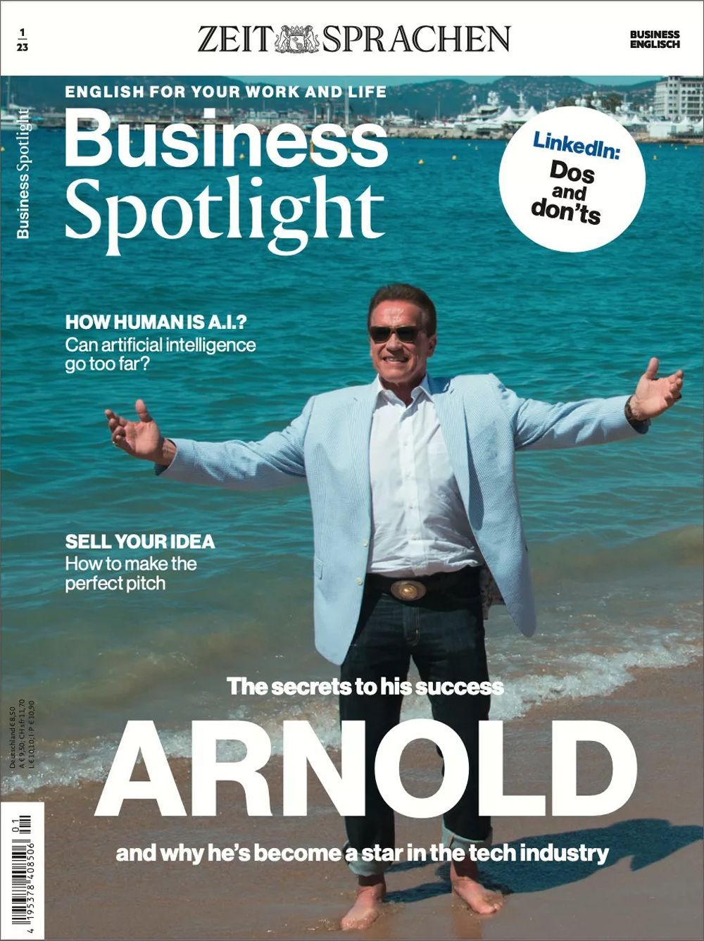 Business Spotlight Magasin Tyskland 2023-01 Arnold Schwarzenegger