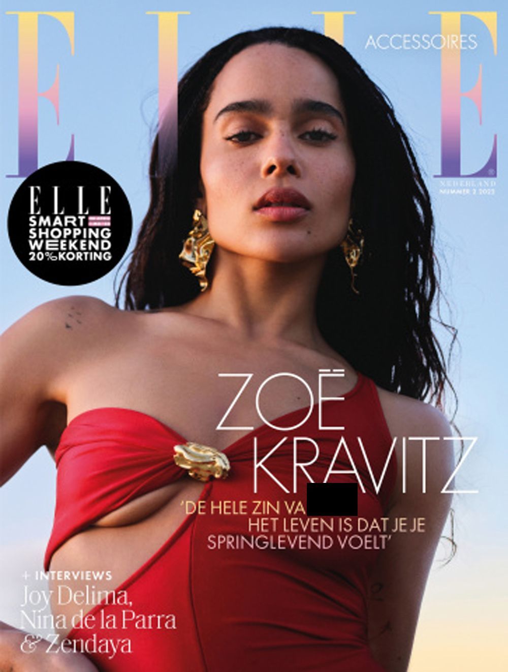 Elle Magasin Nederlandene 2022-02 Zoe Isabella Kravitz Originaludgave