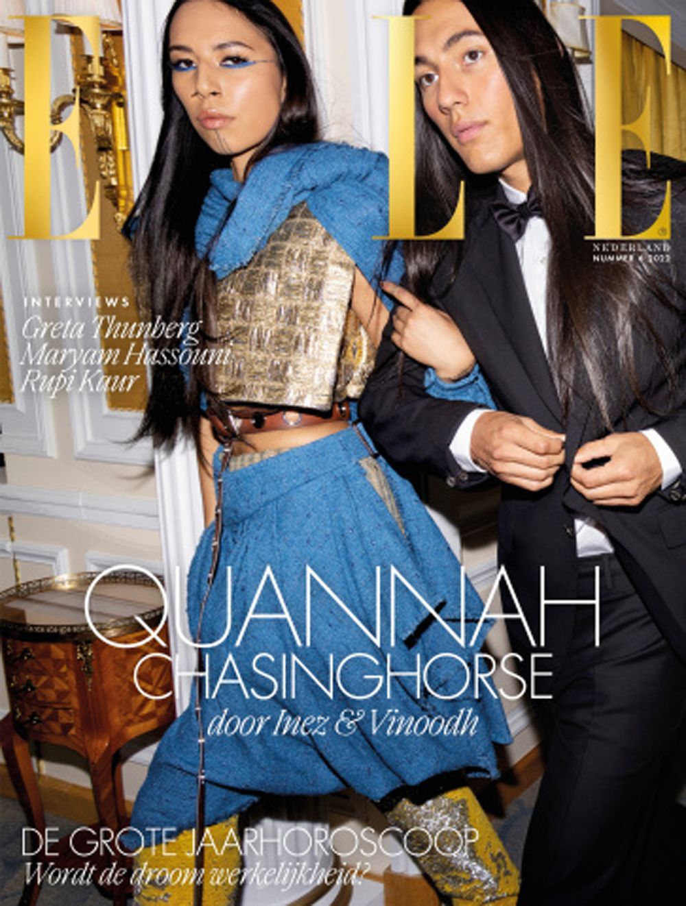Elle Magasin Nederlandene 2022-06 Quannah Chasinghorse Originaludgave