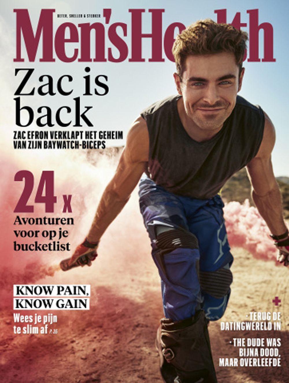 Mens Health Magazine Pays-Bas 2023 Zac Efron Édition originale