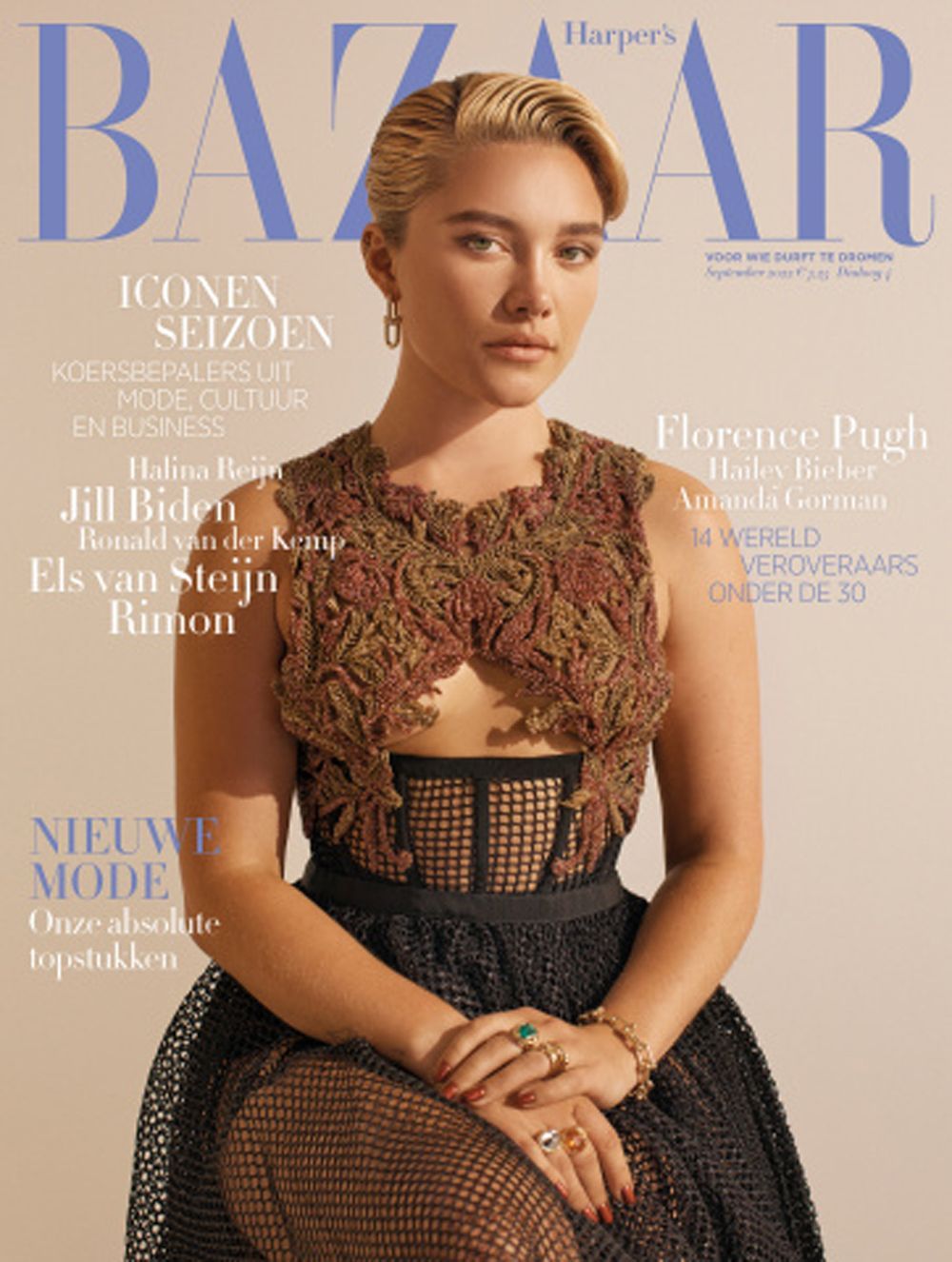 Harpers Bazaar Magasin Nederlandene 2022-04 Florence Pugh Originaludgave