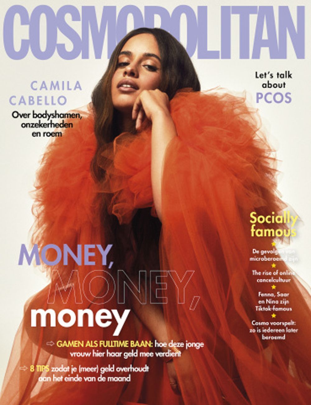 Cosmopolitan Lehti Alankomaat 2022-08+09 Camila Cabello Alkuperäinen painos