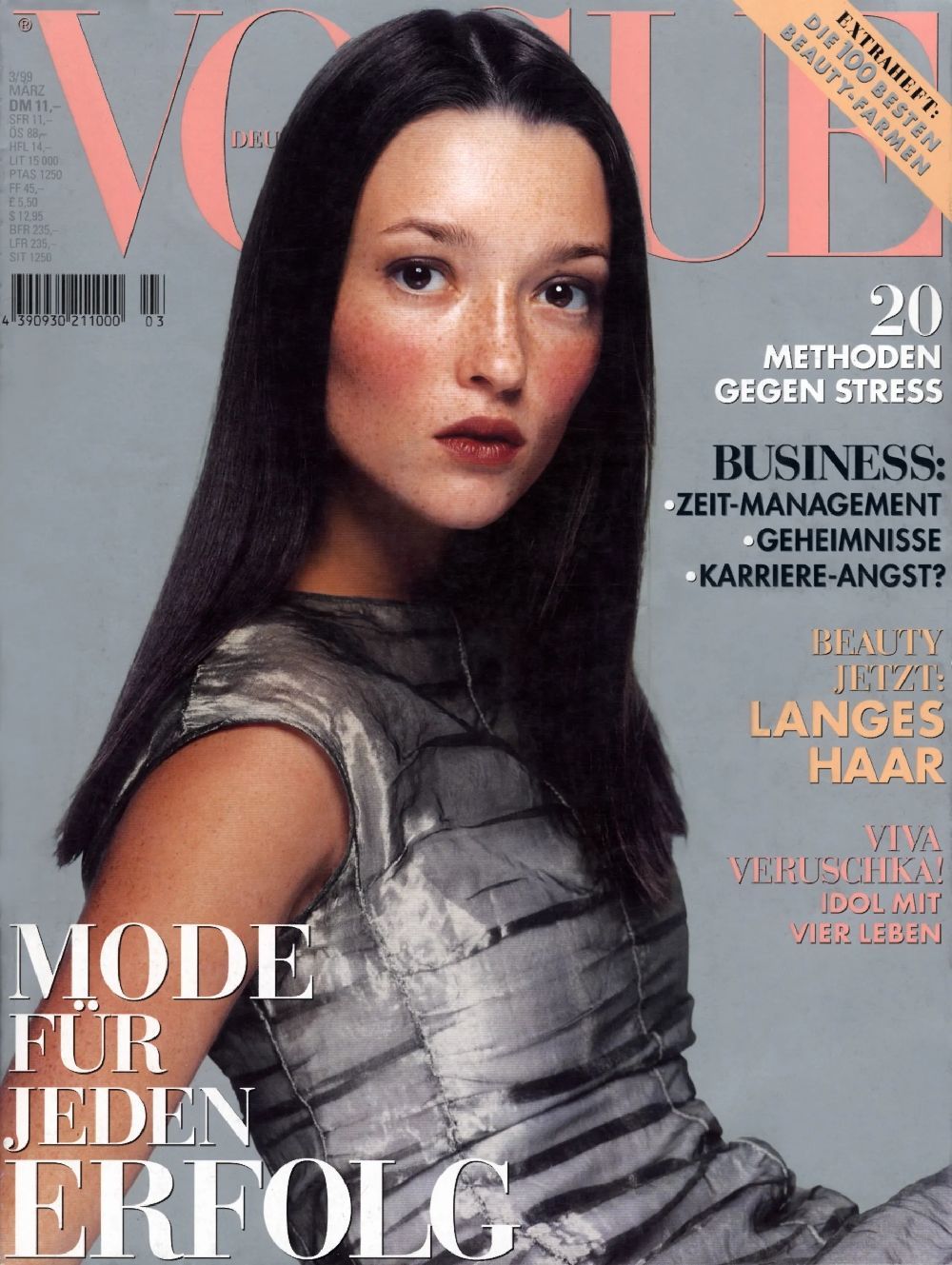 Vogue Tijdschrift Duitsland 1999-03 Audrey Marnay Originele uitgave