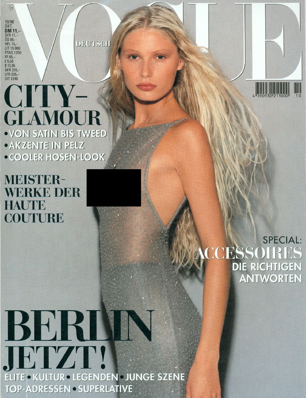 Vogue Magazin Deutschland 1998-10 Kirsty Hume
