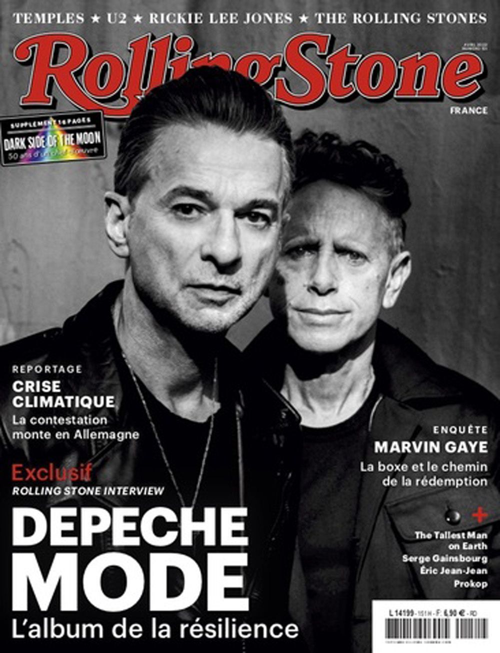 Rolling Stone Magazine France 2023 #151 Depeche Mode Marvin Gaye Serge Gainsbourg Original Print Issue