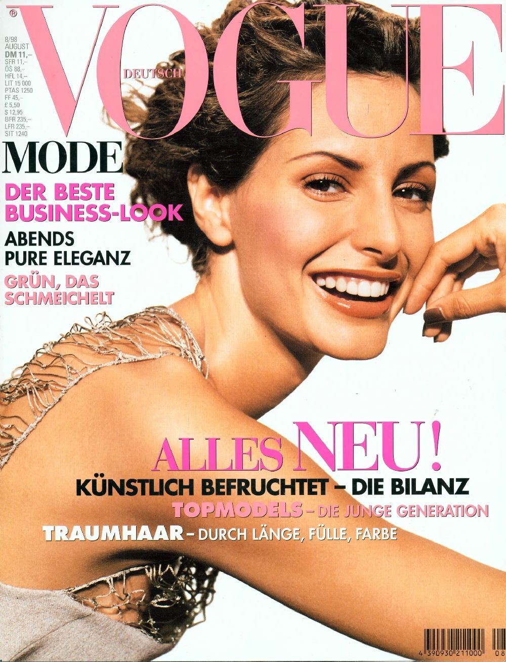 Vogue Magazine Allemagne 1998-08 Elsa Benitez