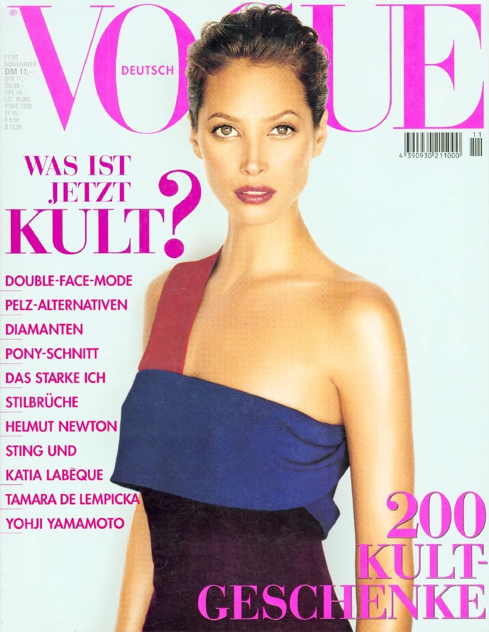 Vogue Magasin Tyskland 1997-11 Christy Turlington