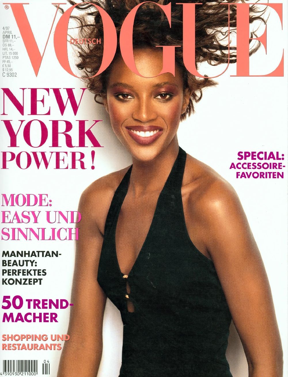 Vogue Magazin Deutschland 1997-04 Naomi Campbell