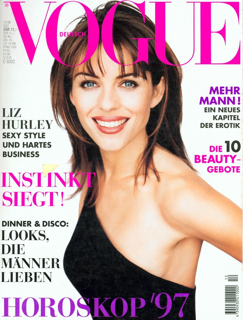 Vogue Magazin Deutschland 1996-12 Elizabeth Hurley