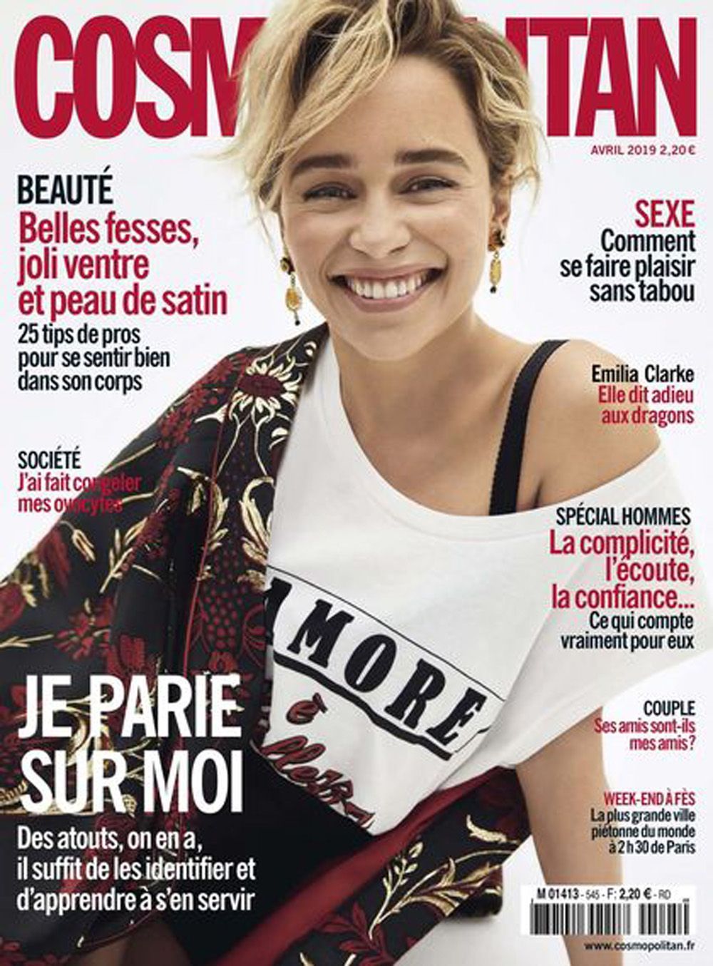 Cosmopolitan Magazine France 2019 #545 Emilia Clarke Original Print Issue