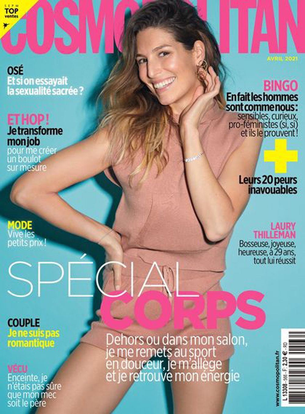 Cosmopolitan Lehti Ranska 2021 #566 Laury Betty Thilleman Alkuperäinen painos