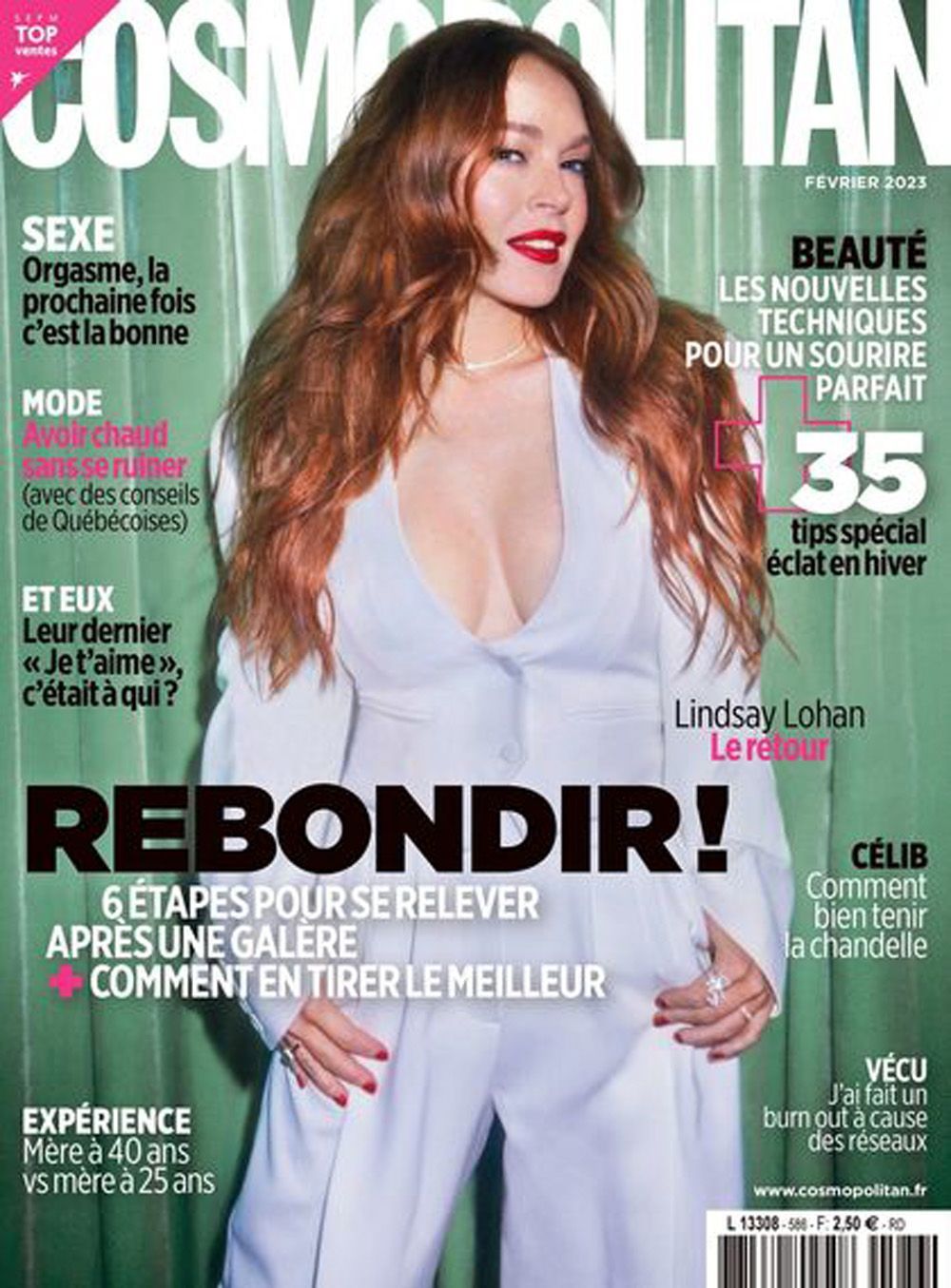 Cosmopolitan Tijdschrift Frankrijk 2023 #586 Lindsay Lohan Originele uitgave