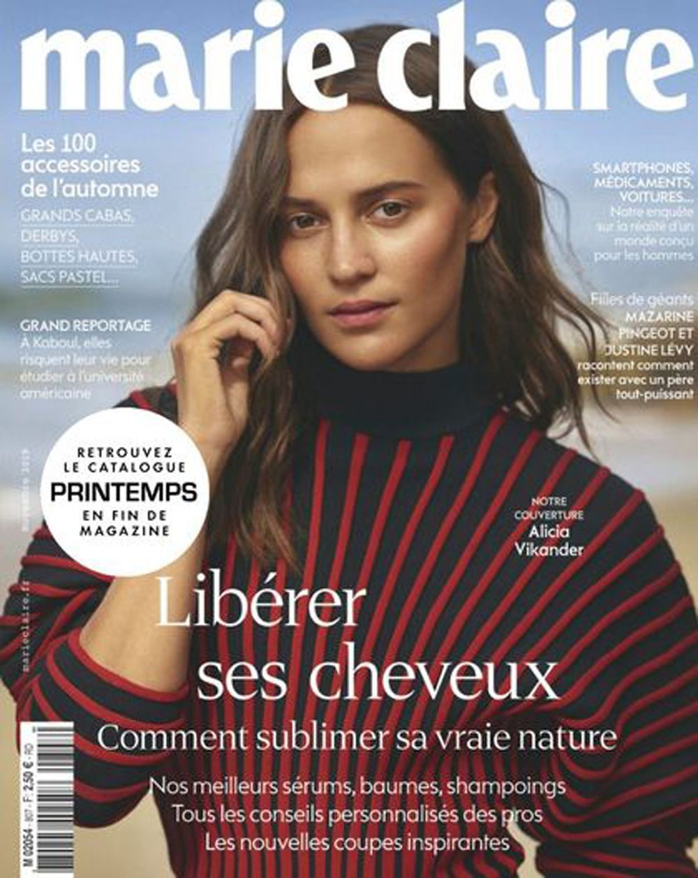 Marie Claire Revista Francia 2019 #807 Alicia Amanda Vikander Edición original