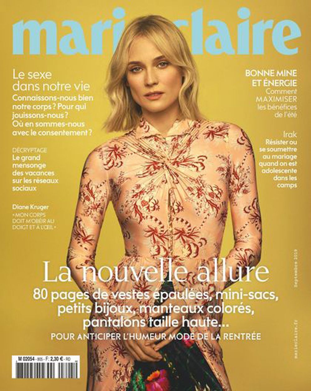 Marie Claire Revista Francia 2019 #805 Diane Kruger Edición original