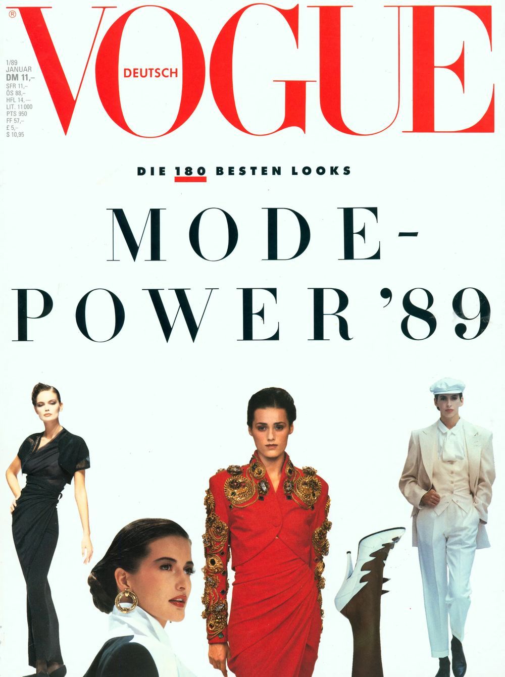 Vogue Magazin Deutschland 1989-01 Yasmin Le Bon