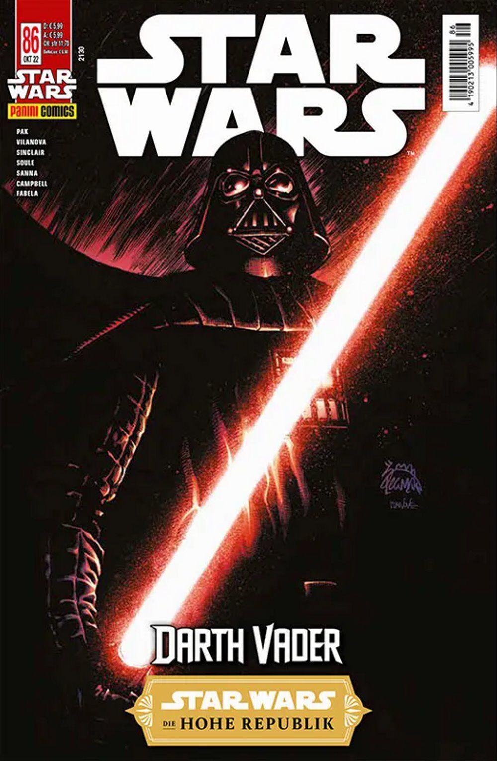 Star Wars Comic Allemagne 2022 #86 Obi-Wan Darth Vader Édition originale