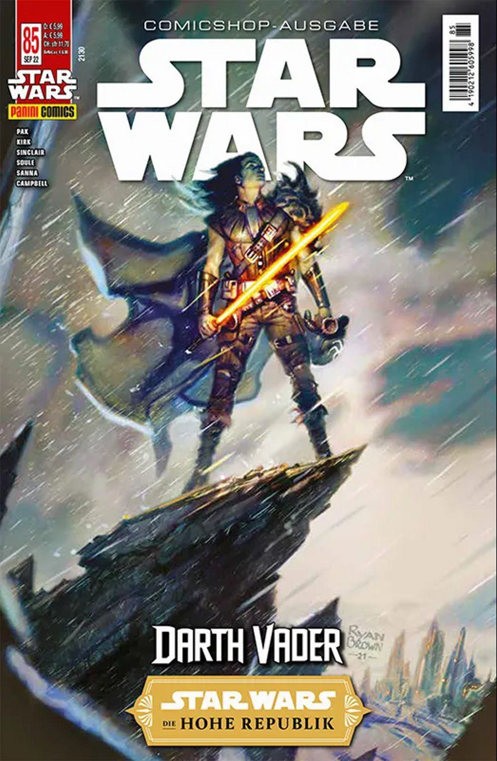 Star Wars Comic Tyskland 2022 #85 Darth Vader Originaludgave