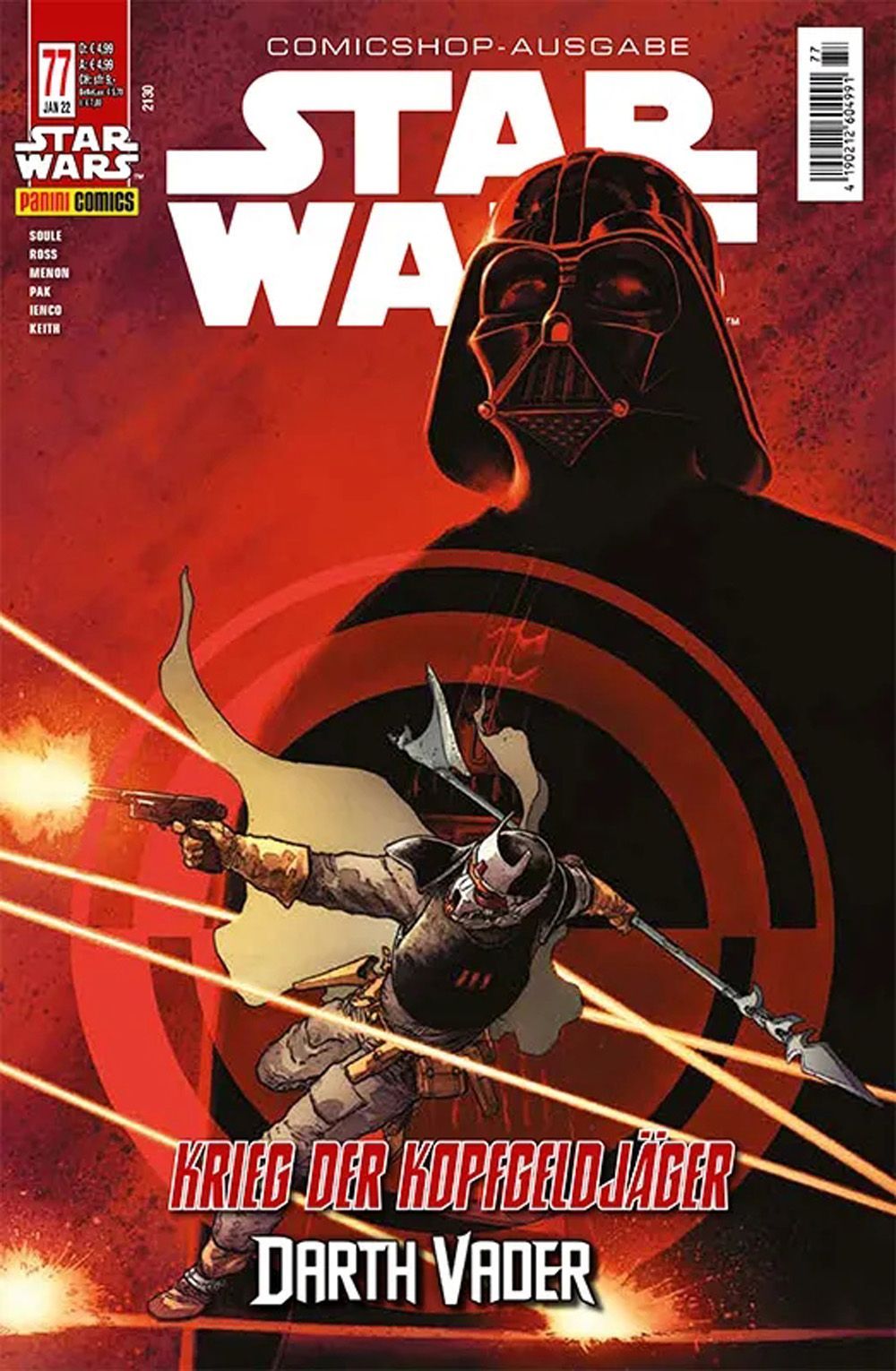 Star Wars Comic Allemagne 2021 #77 Darth Vader Édition originale