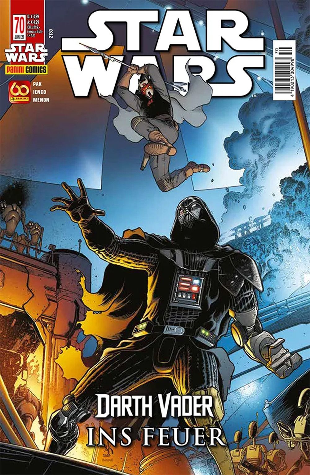 Star Wars Comic Alemania 2021 #70 Darth Vader Kiosk Edición original