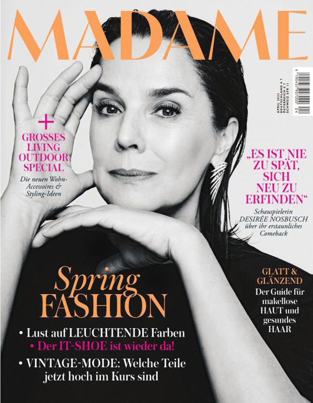 Madame Magasin Tyskland 2022-04 Desiree Nosbusch Originaludgave