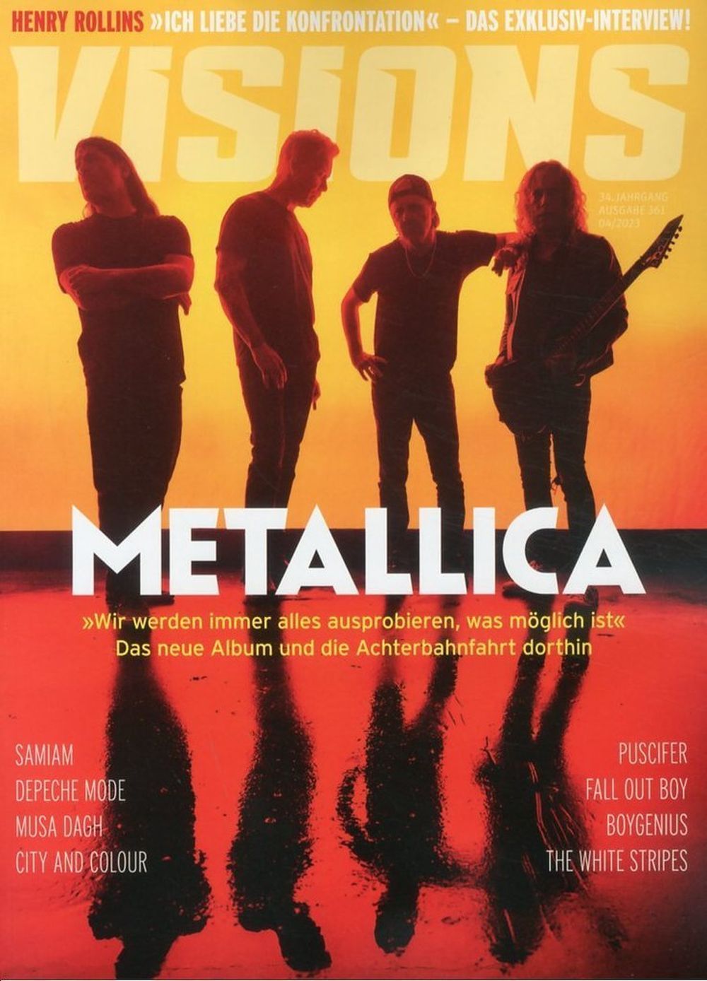 Visions Magazine Allemagne 2023 #361 Metallica Depeche Mode Boygenius Édition originale