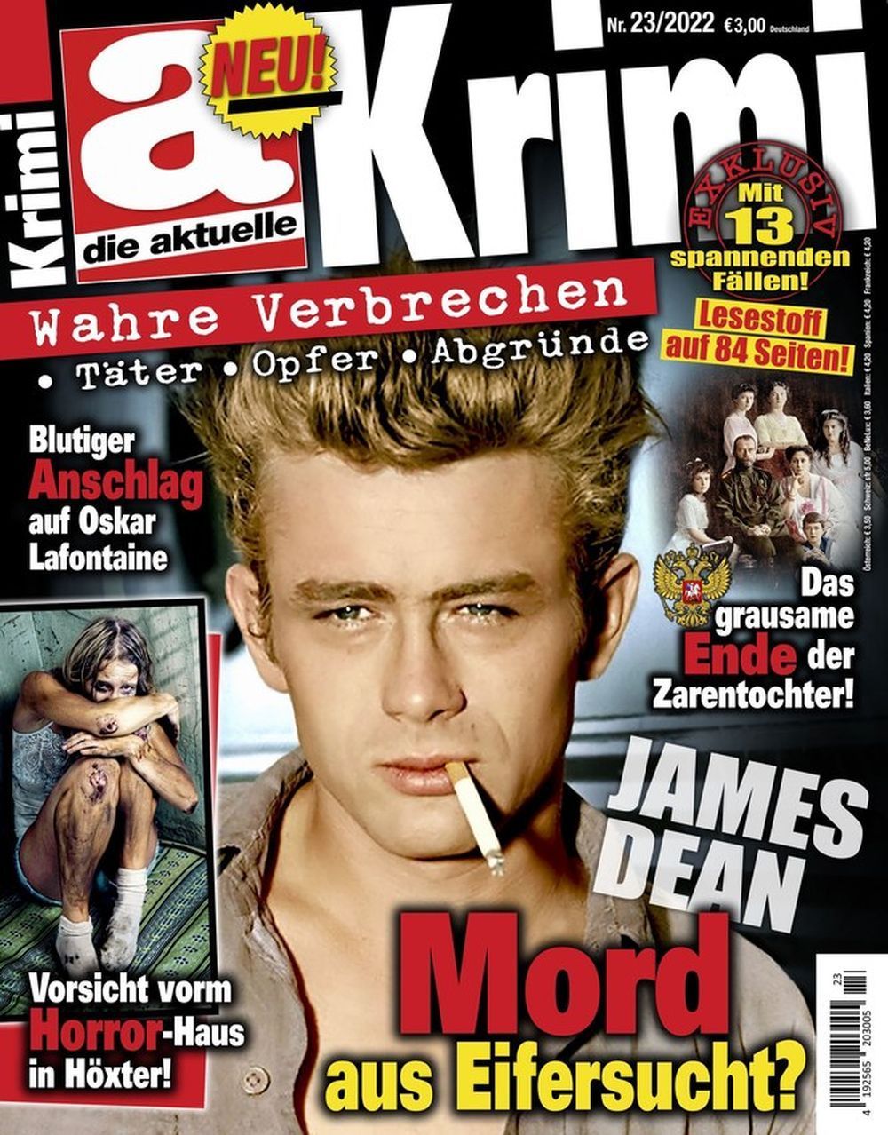 Die Aktuelle Krimi Revista Alemanha 2022 #23 James Dean Edição original