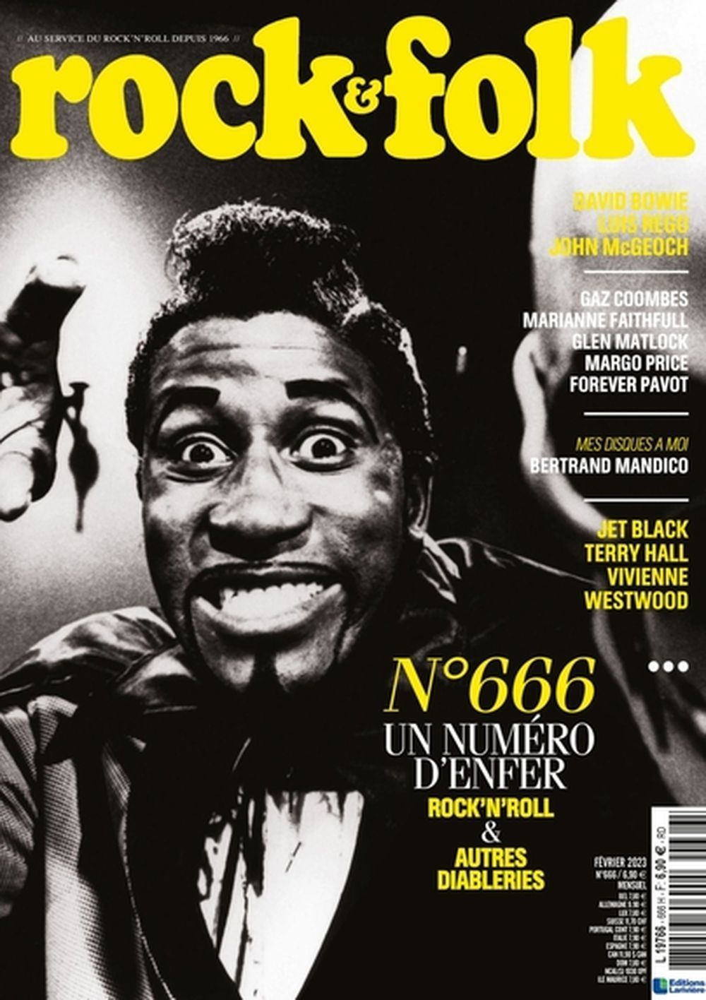 Rock & Folk Magasin Frankrig 2023 #666 Jay Hawkins Jet Black Terry Hall Originaludgave