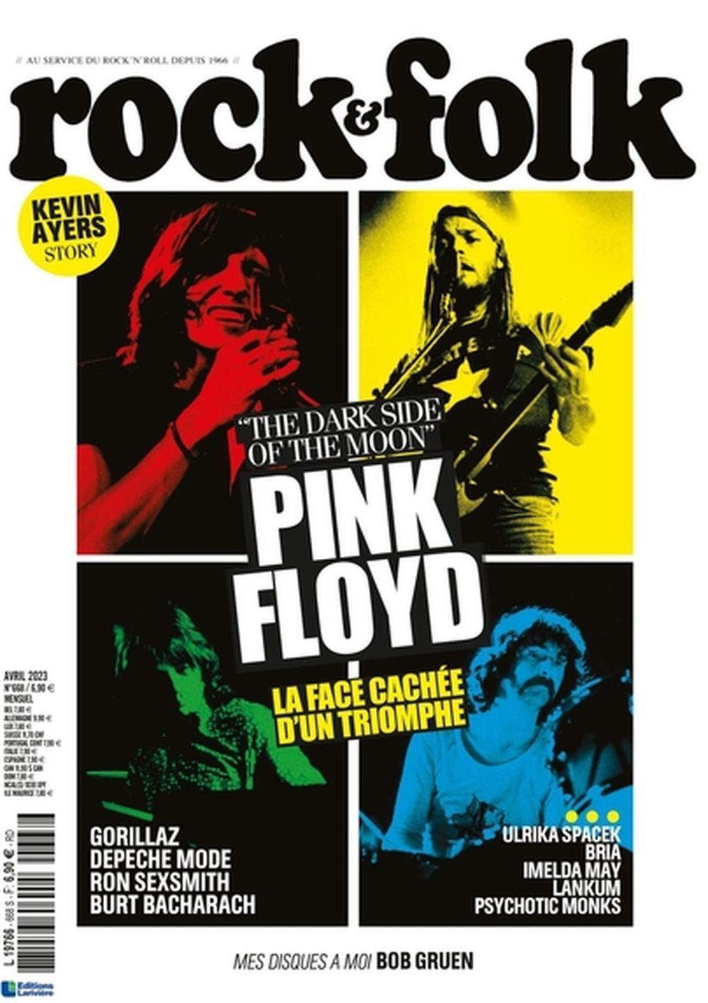 Rock & Folk Magazine France 2023 #668 Deep Purple Gorillaz Depeche Mode Édition originale