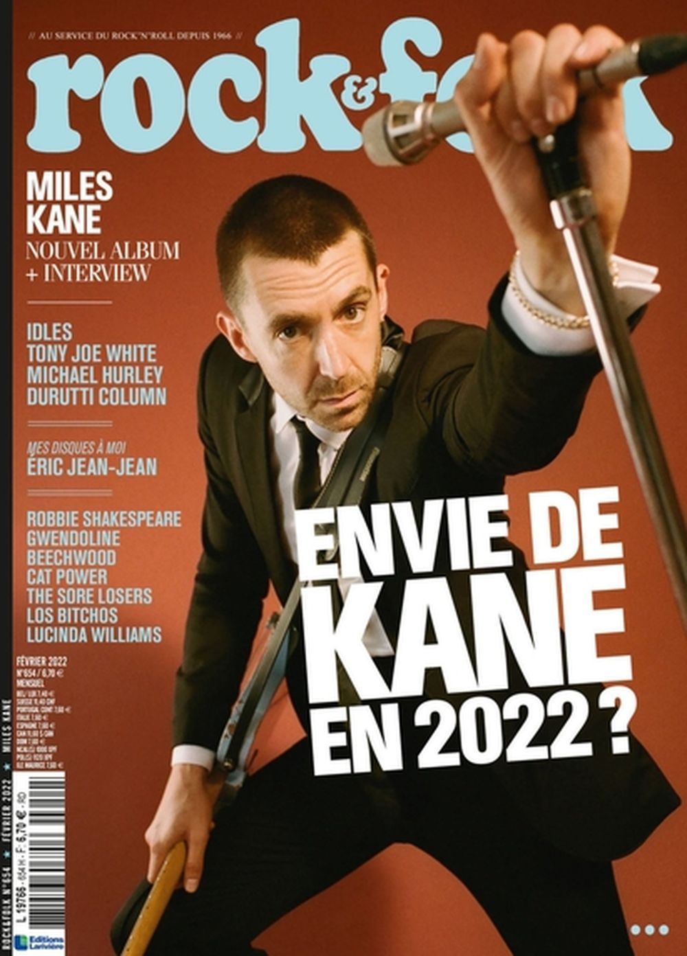 Rock & Folk Tijdschrift Frankrijk 2022 #654 Miles Kane Tony Joe White Originele uitgave