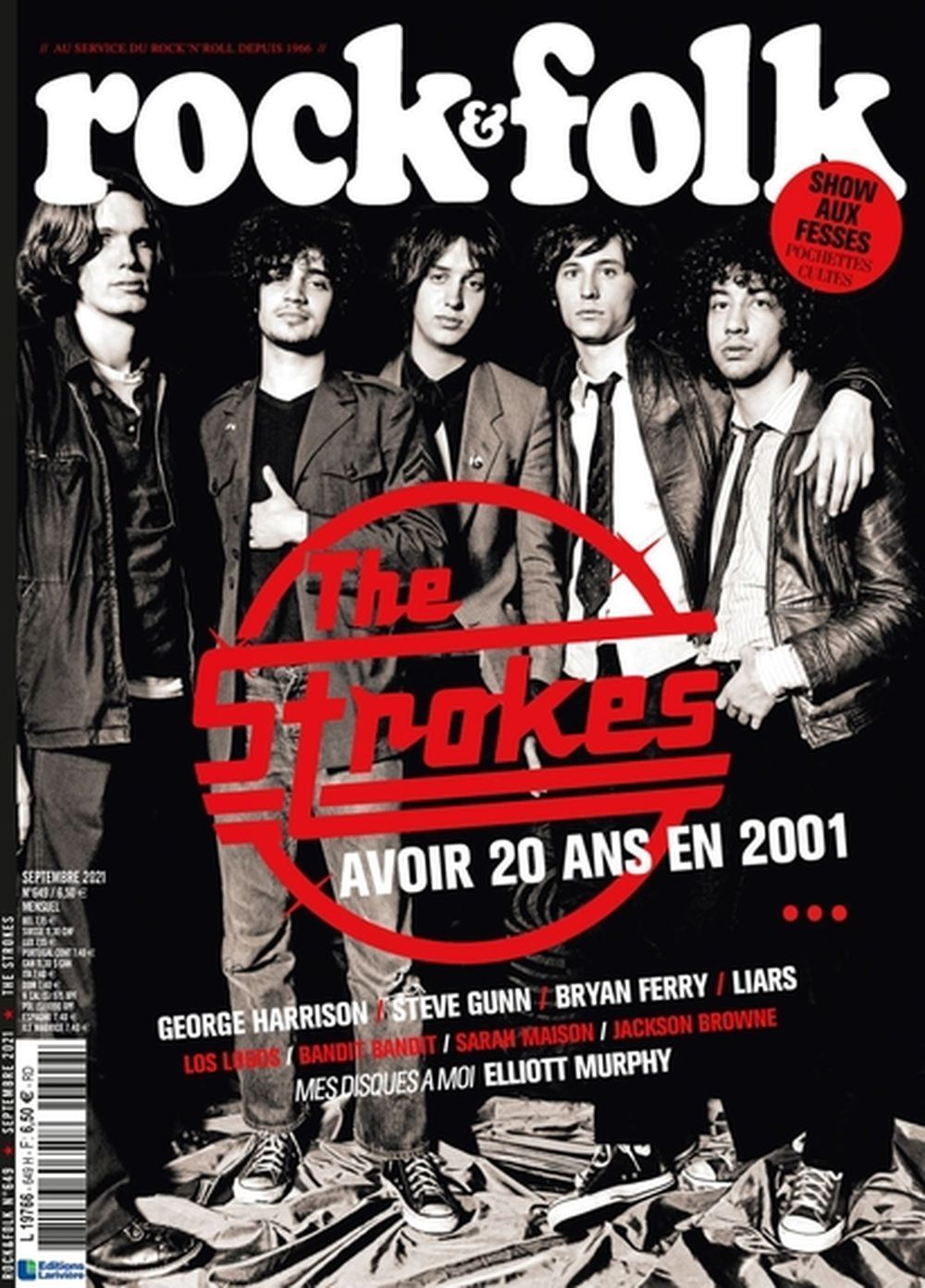Rock & Folk Magasin Frankrig 2021 #649 The Strokes George Harrison Originaludgave
