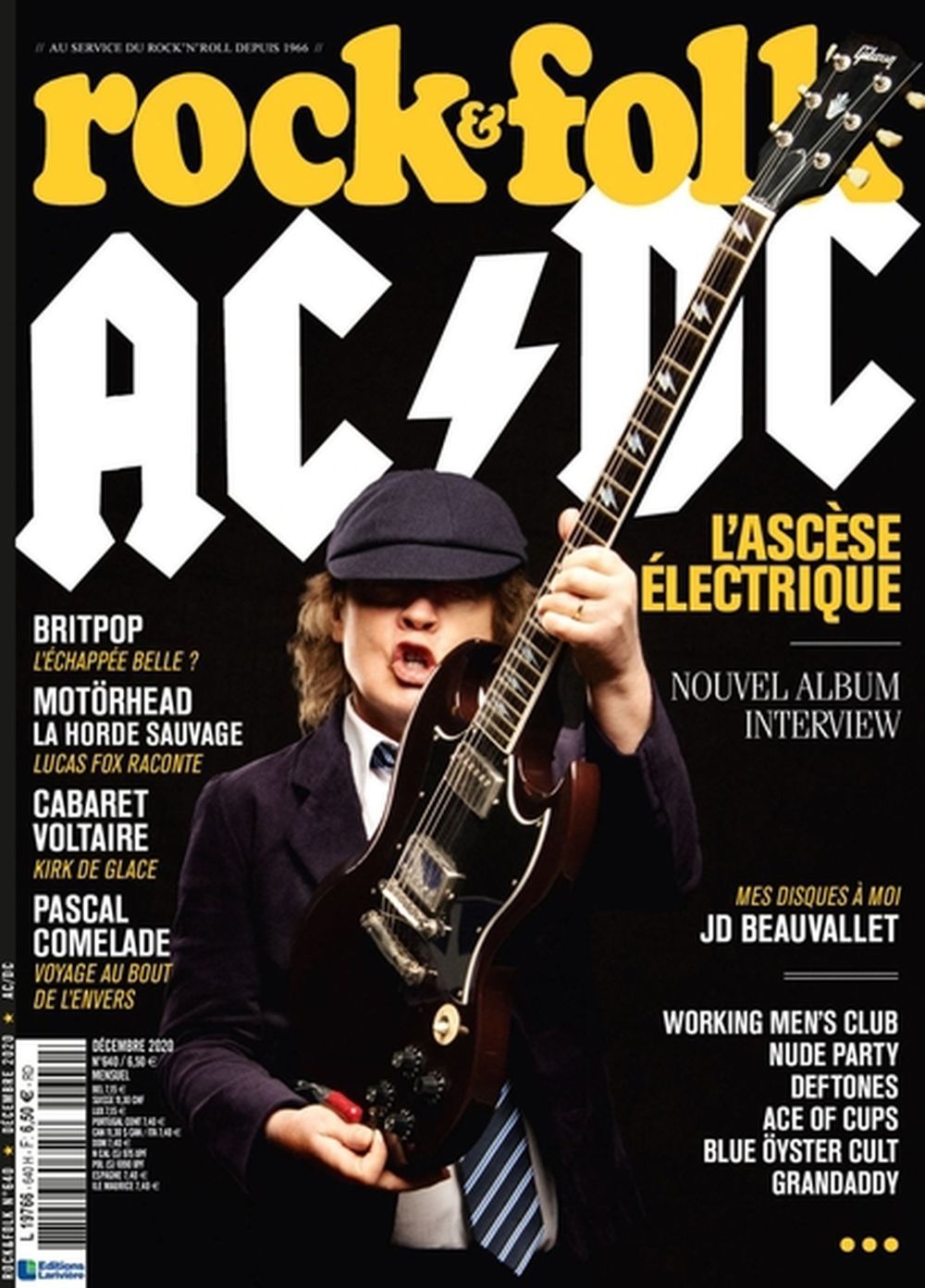 Rock & Folk Magazine France 2020 #640 ACDC Motörhead Édition originale