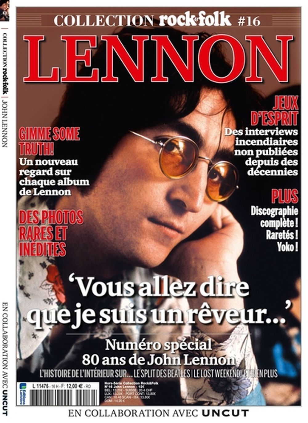 Rock & Folk Hors-serie Magazine France 2020 #25 John Lennon Édition originale